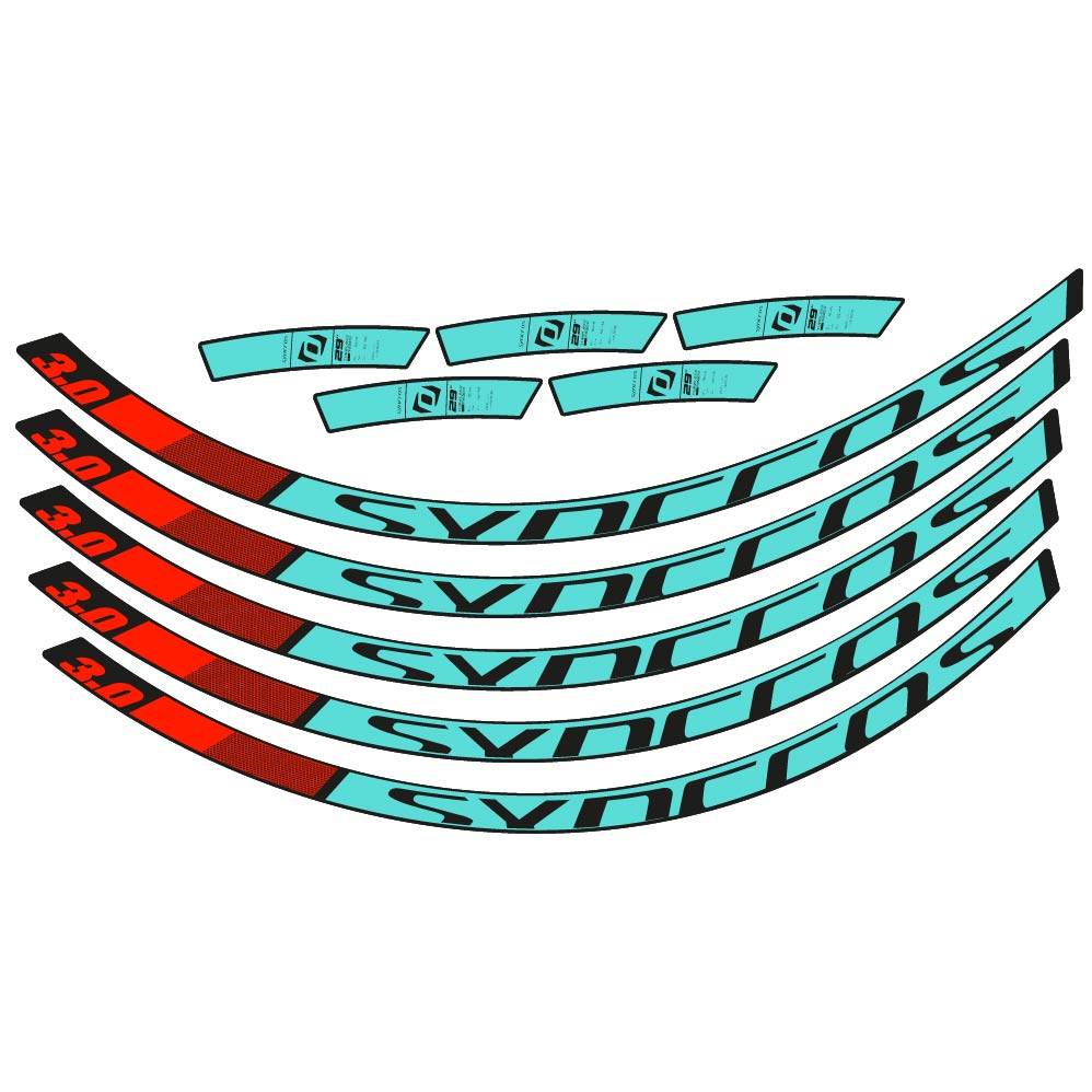 Stickers Syncross 3.0 2017 compatibles Autocollants roues VTT 29"