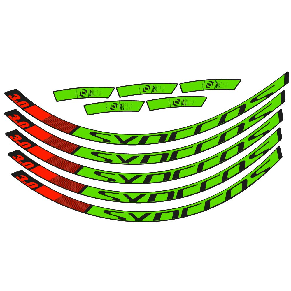 Stickers Syncross 3.0 2017 compatibles Autocollants roues VTT 29"