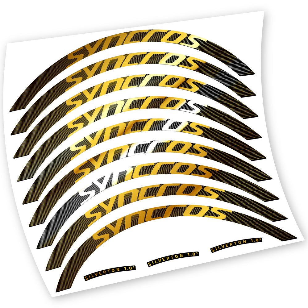 Stickers Syncross Silverton 1.0 compatibles Autocollants roues VTT