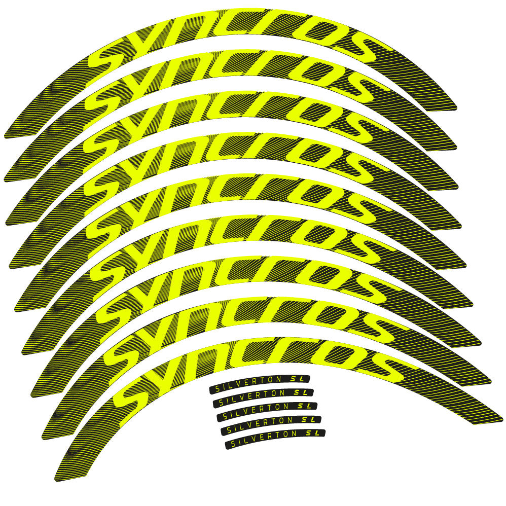 Stickers Syncross Silverton SL compatibles - Autocollants roue vélo VTT