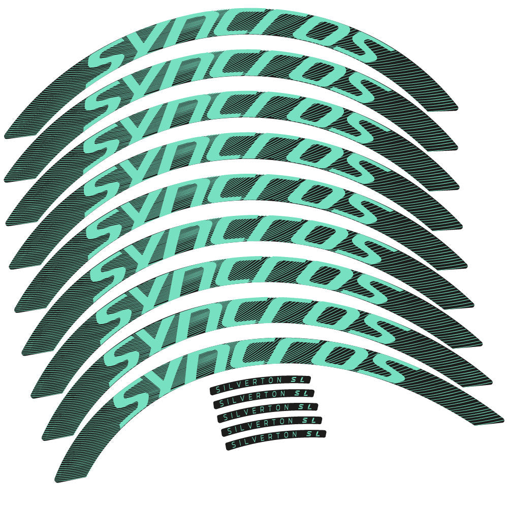 Stickers Syncross Silverton SL compatibles - Autocollants roue vélo VTT