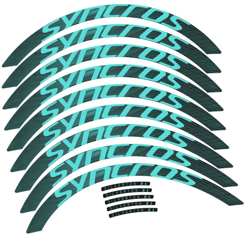 Stickers Syncross Silverton SL compatibles - Autocollants roue vélo VTT