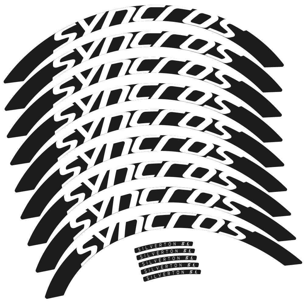 Stickers Syncross Silverton SL compatibles - Autocollants roue vélo VTT