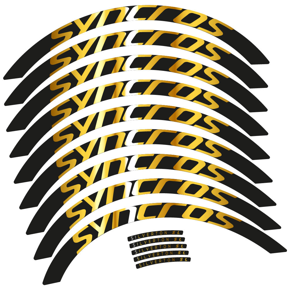 Stickers Syncross Silverton SL compatibles - Autocollants roue vélo VTT