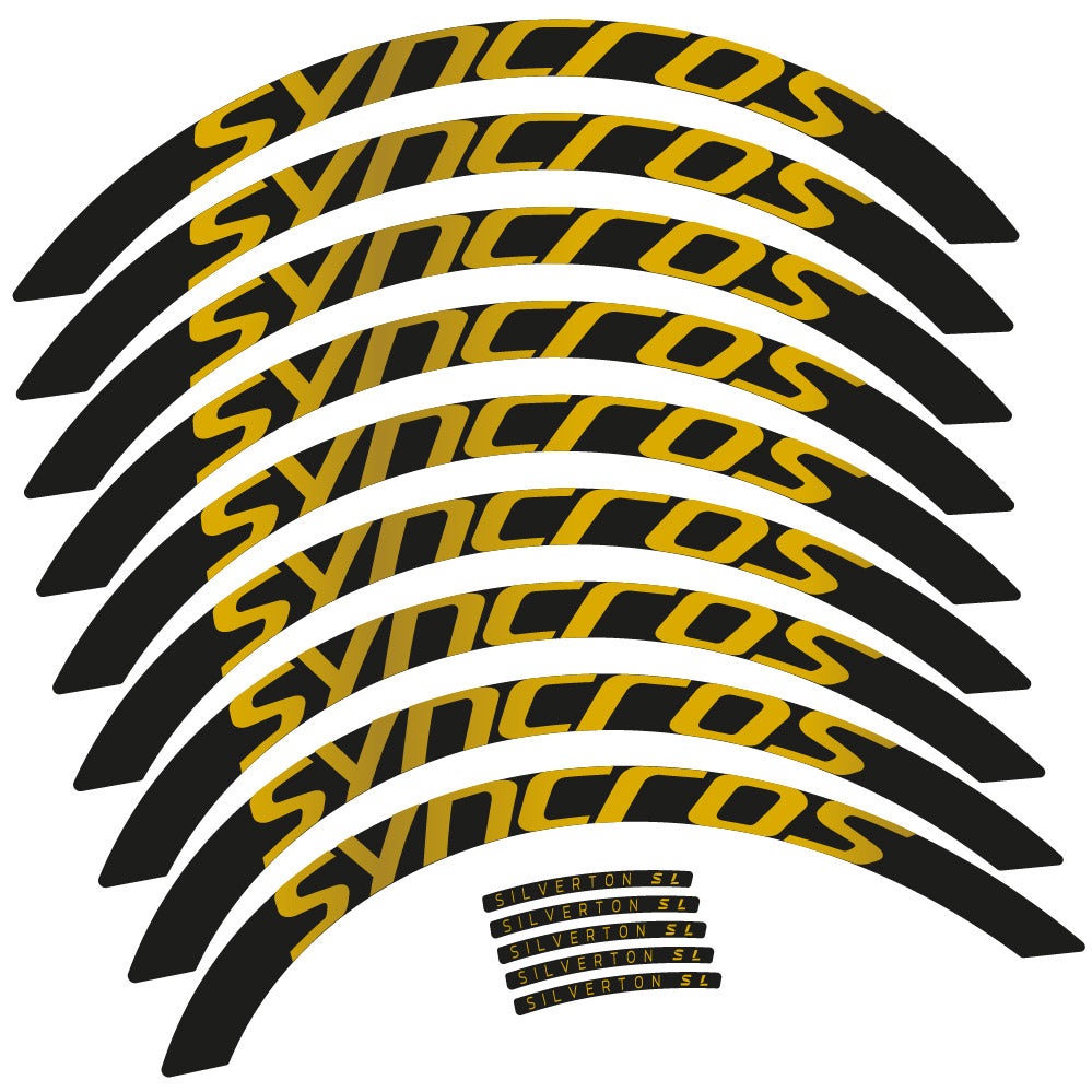 Stickers Syncross Silverton SL compatibles - Autocollants roue vélo VTT