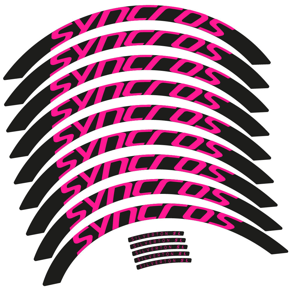 Stickers Syncross Silverton SL compatibles - Autocollants roue vélo VTT