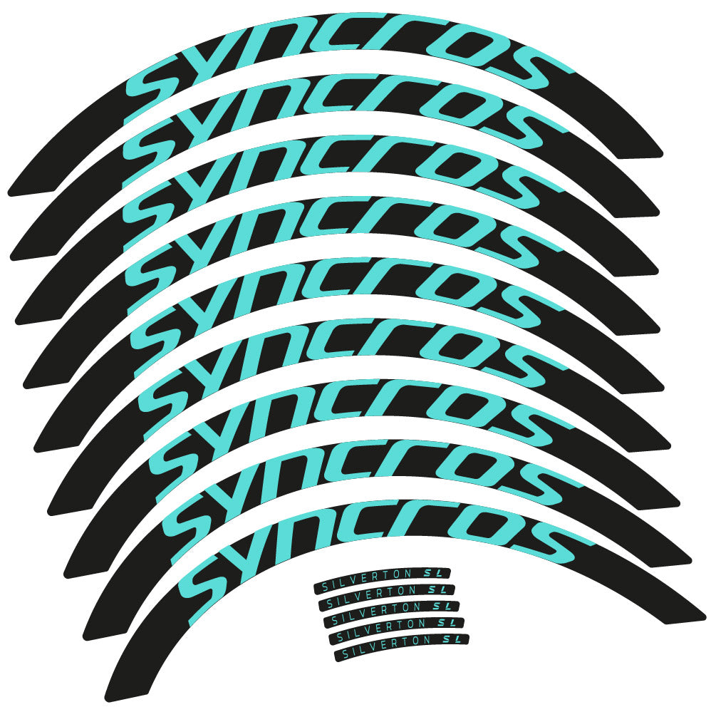 Stickers Syncross Silverton SL compatibles - Autocollants roue vélo VTT