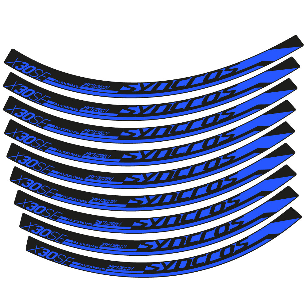 Stickers Syncross X30SE compatibles Autocollants roues VTT 29"