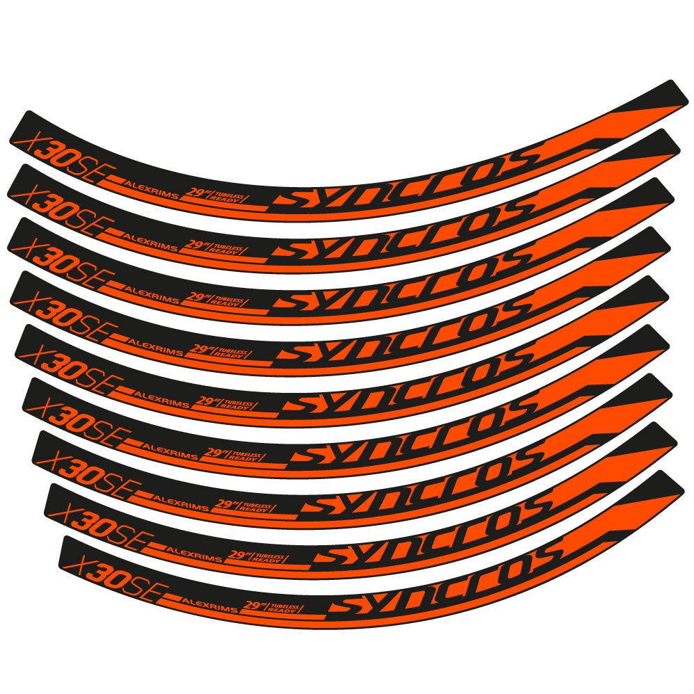 Stickers Syncross X30SE compatibles Autocollants roues VTT 29"