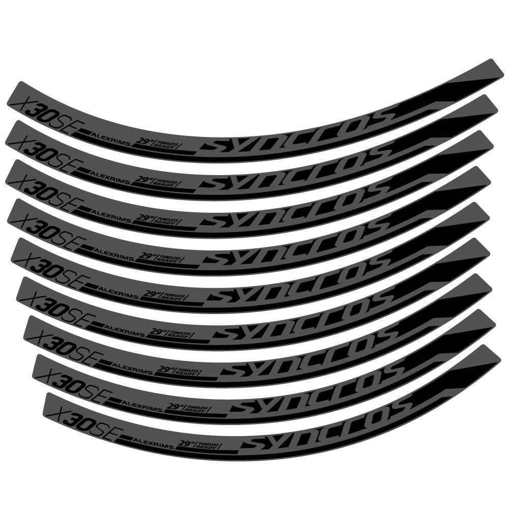Stickers Syncross X30SE compatibles - Autocollants roue vélo VTT