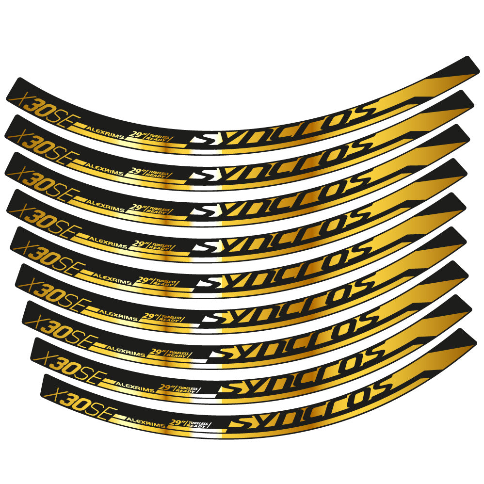 Stickers Syncross X30SE compatibles Autocollants roues VTT 29"