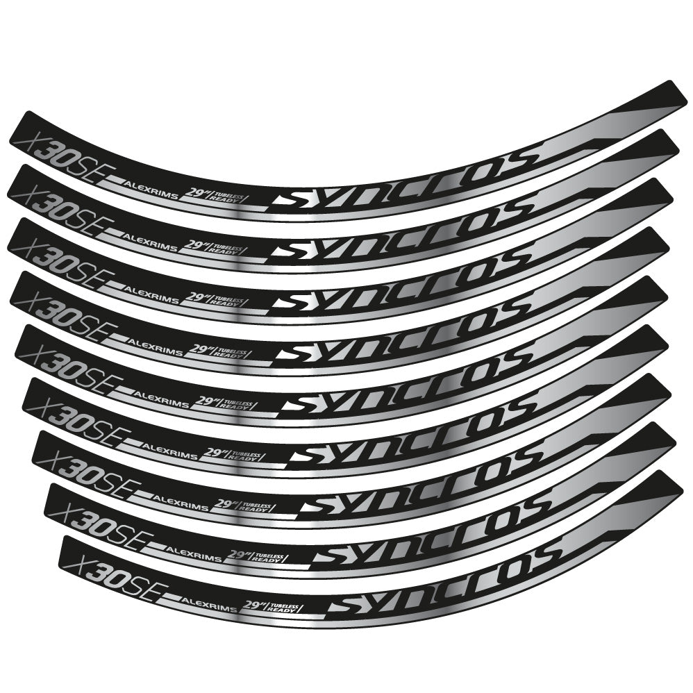 Stickers Syncross X30SE compatibles Autocollants roues VTT 29"