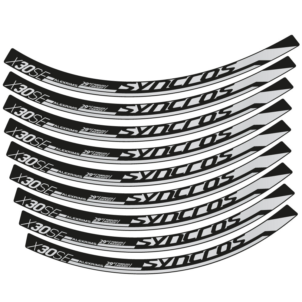 Stickers Syncross X30SE compatibles Autocollants roues VTT 29"