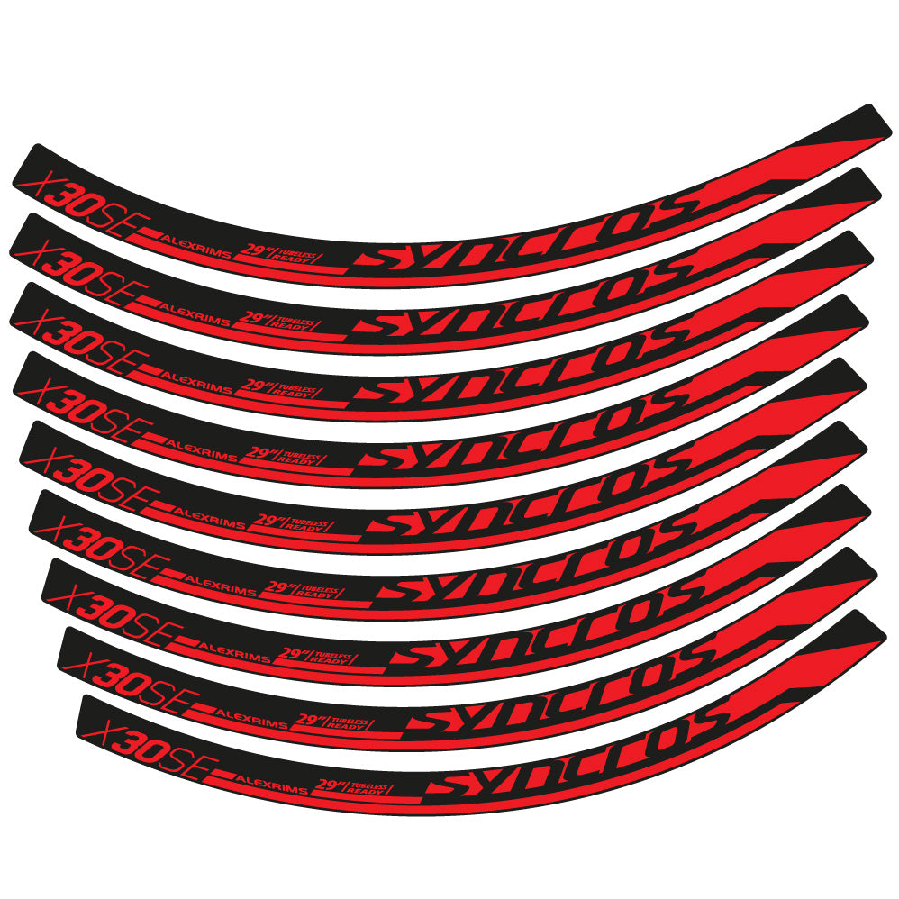 Stickers Syncross X30SE compatibles Autocollants roues VTT 29"