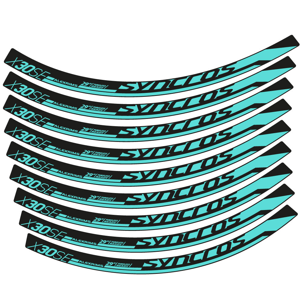 Stickers Syncross X30SE compatibles Autocollants roues VTT 29"
