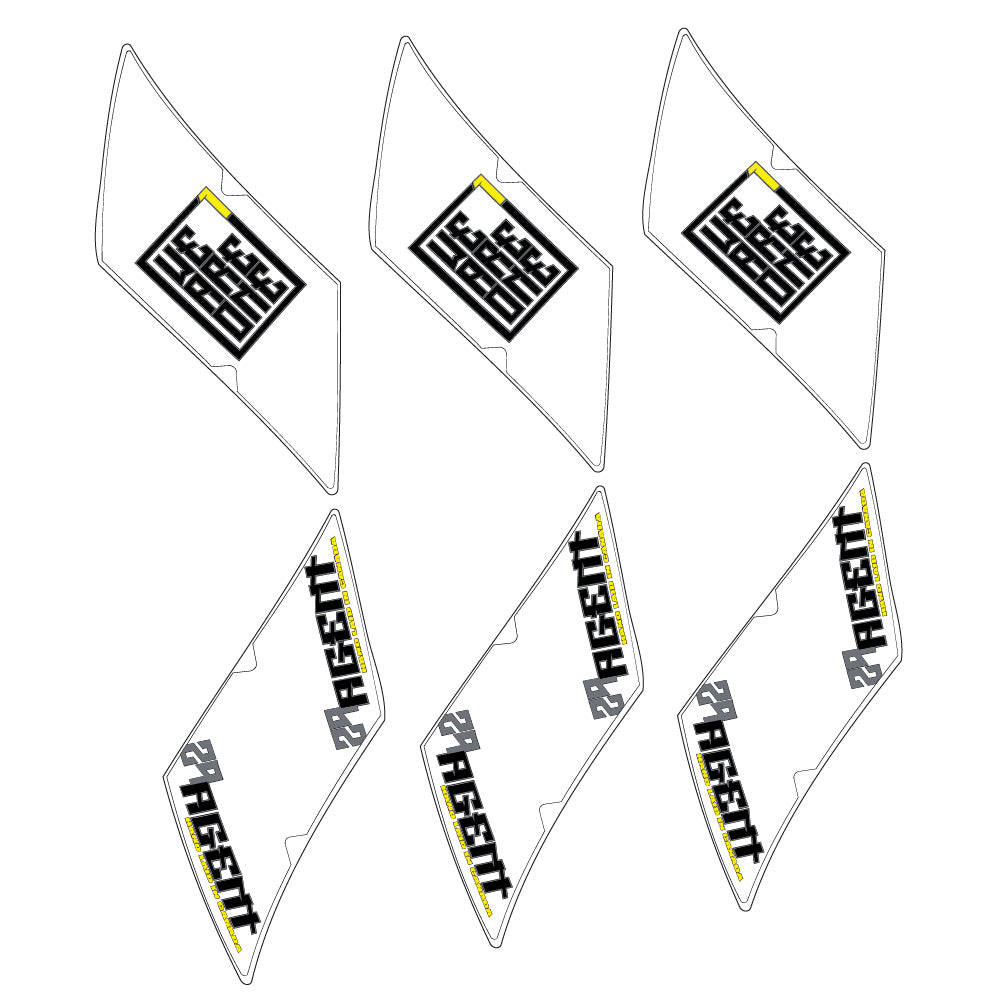 Stickers WeAreOne Agent compatibles - Autocollants roue vélo VTT