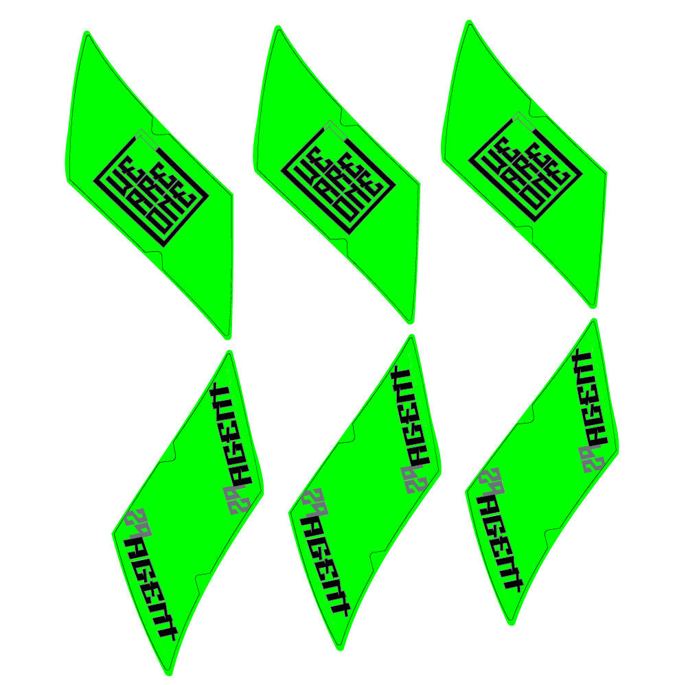 Stickers WeAreOne Agent compatibles - Autocollants roue vélo VTT