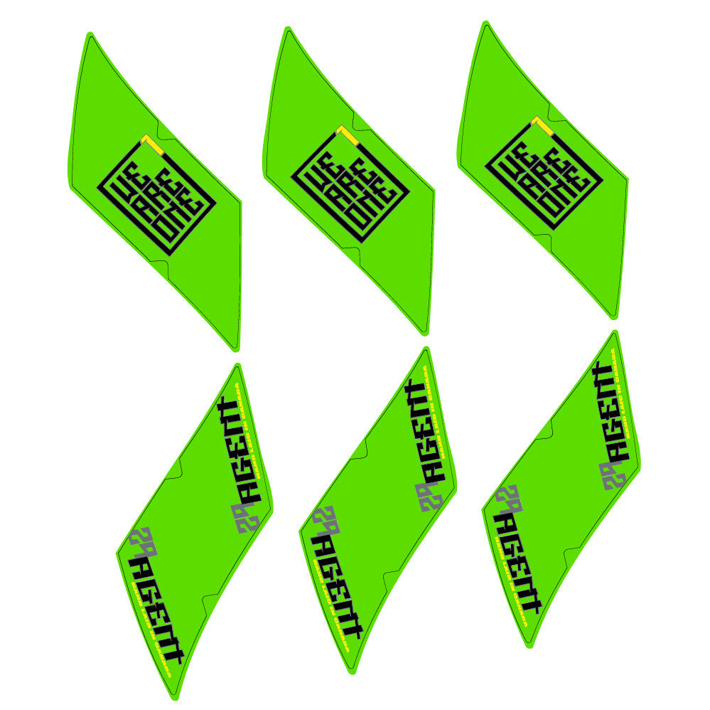 Stickers WeAreOne Agent compatibles Autocollants roues VTT 29"