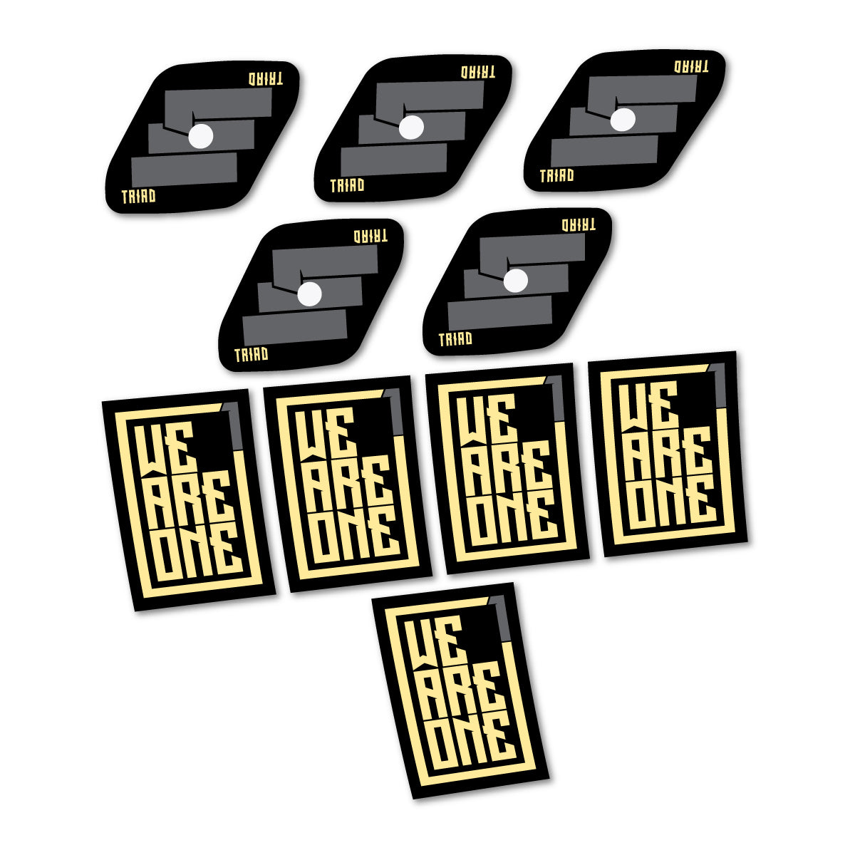 Stickers compatibles We Are One Triad pour jantes VTT 29" – autocollants vinyle - Crème