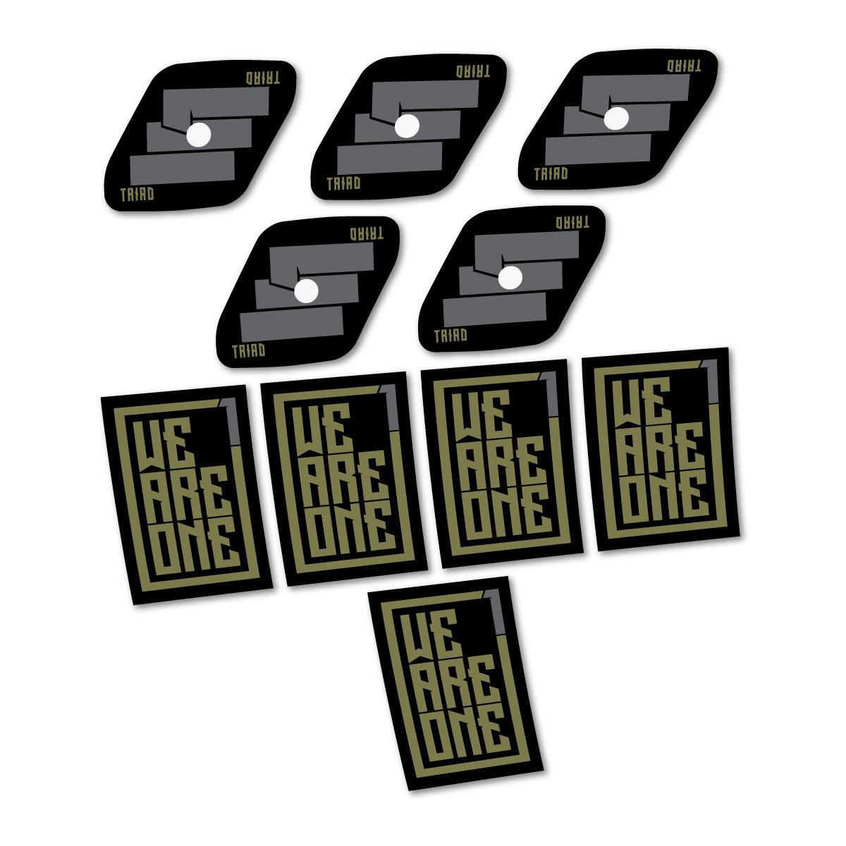 Stickers compatibles We Are One Triad pour jantes VTT 29" – autocollants vinyle - Kaki