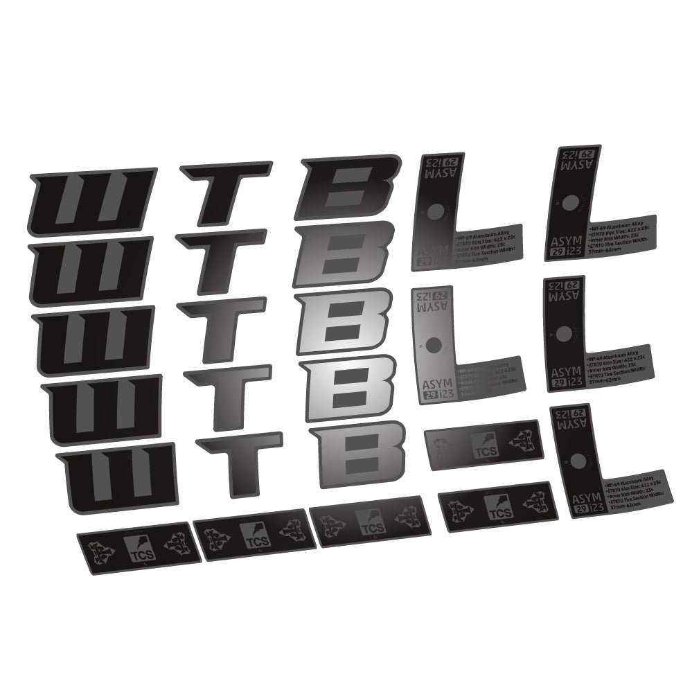 Stickers WTB ASYM i23 compatibles Autocollants roues VTT 29"