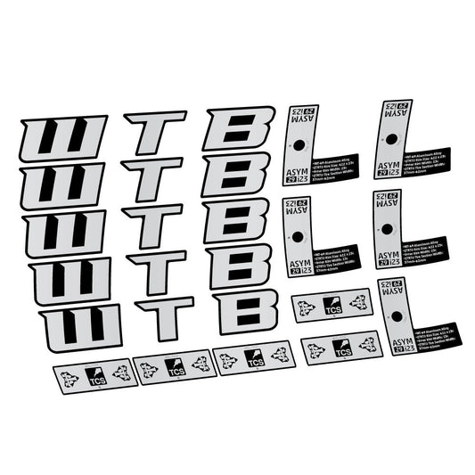 Stickers WTB ASYM i23 compatibles - Autocollants roue vélo VTT
