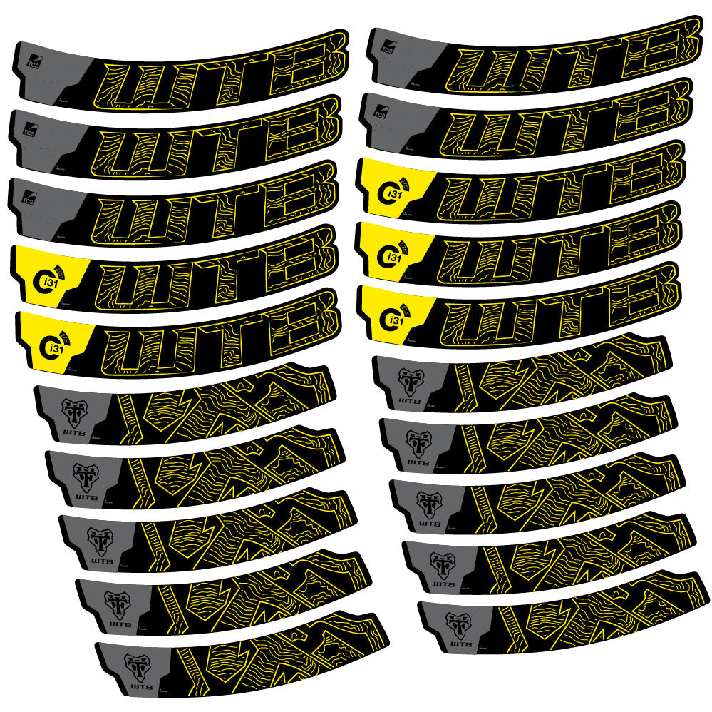 Stickers WTB Ci31 Carbon compatibles Autocollants roues VTT 29"