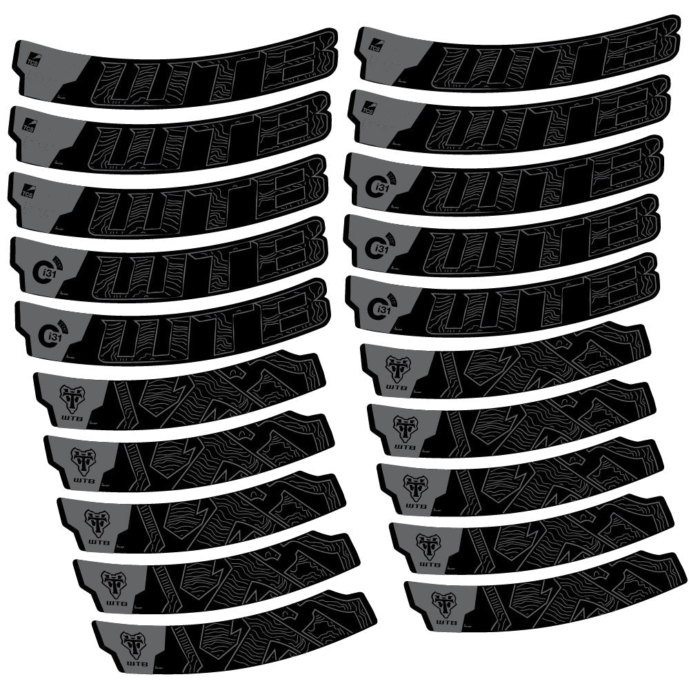 Stickers WTB Ci31 Carbon compatibles Autocollants roues VTT 29"