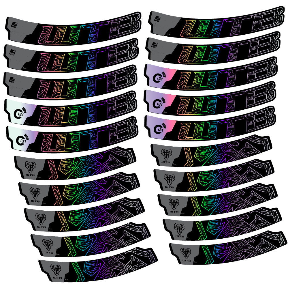 Stickers WTB Ci31 Carbon compatibles Autocollants roues VTT 29"