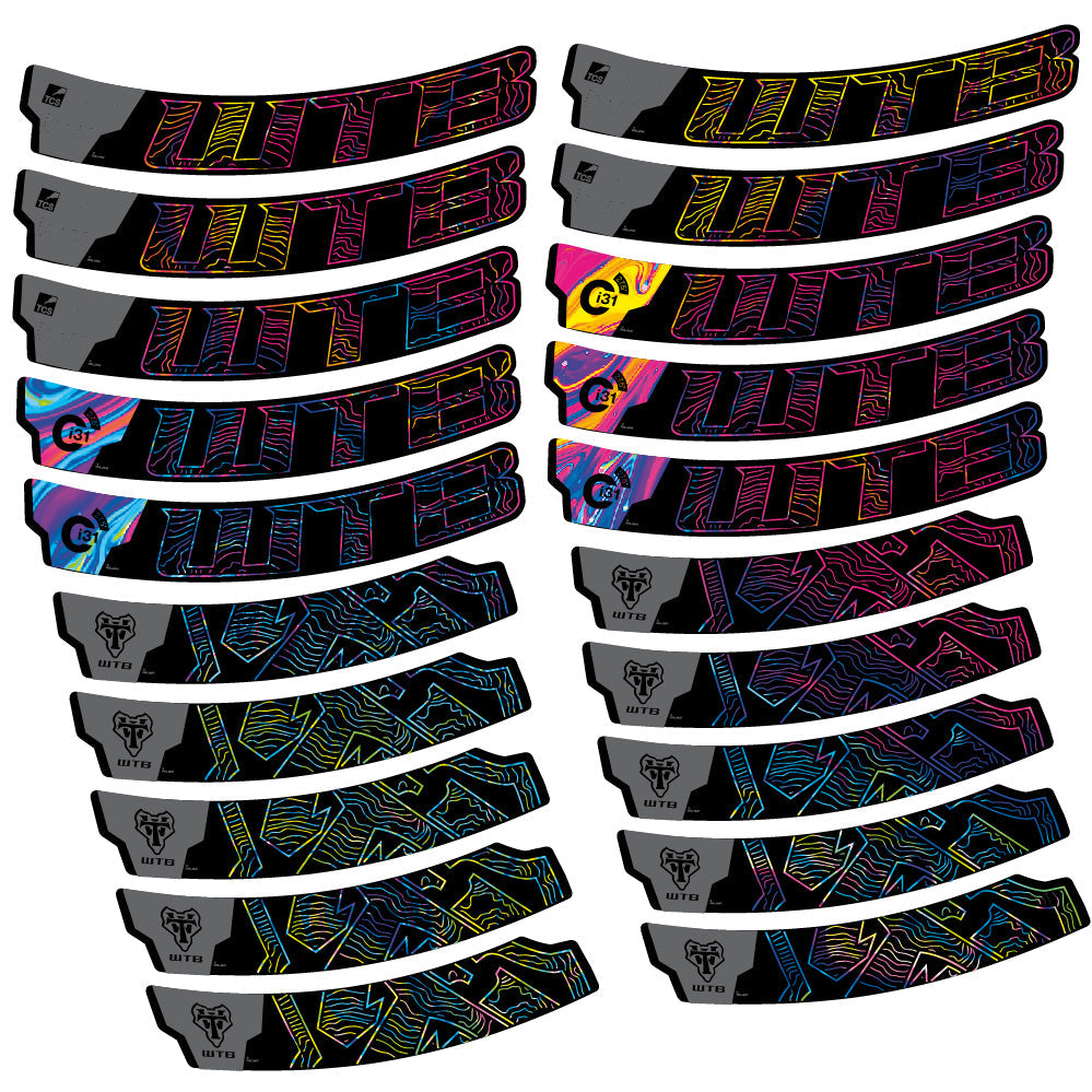 Stickers WTB Ci31 Carbon compatibles Autocollants roues VTT 29"