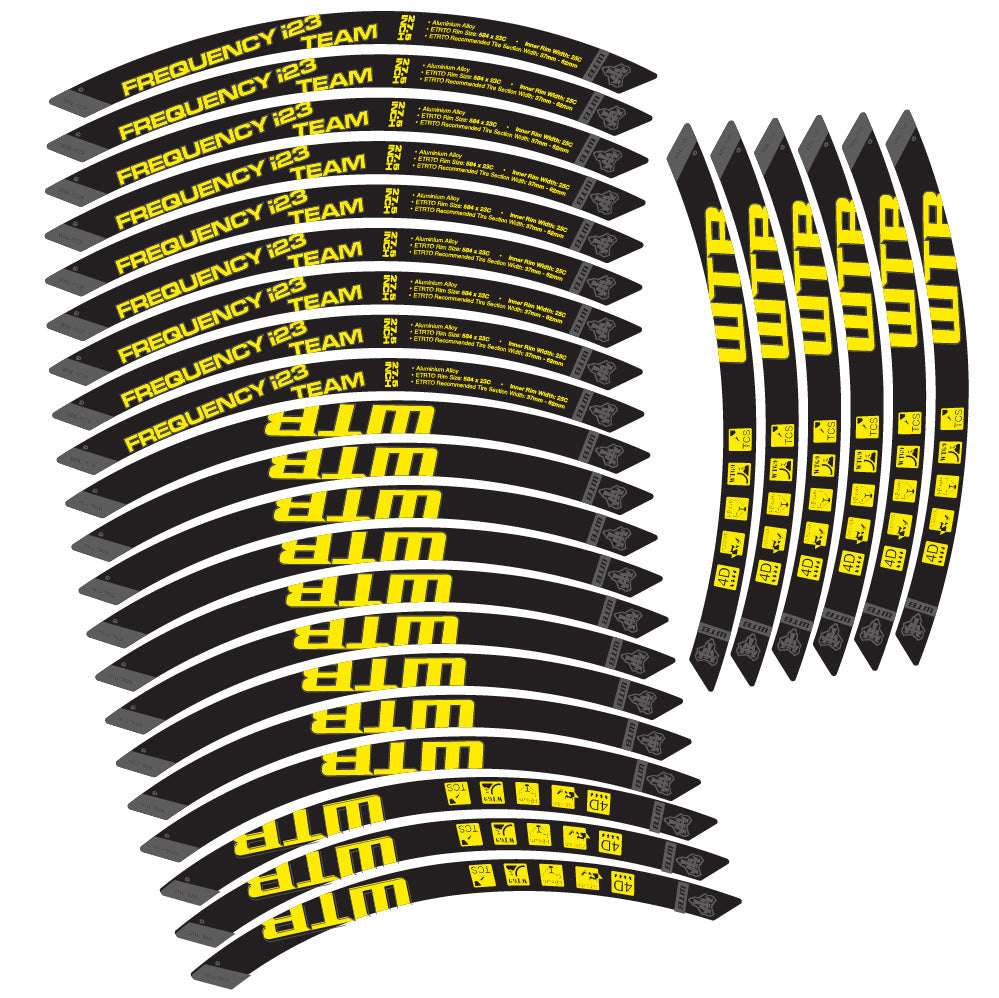 Stickers WTB Frequency i23 Team compatibles Autocollants roues VTT 29"