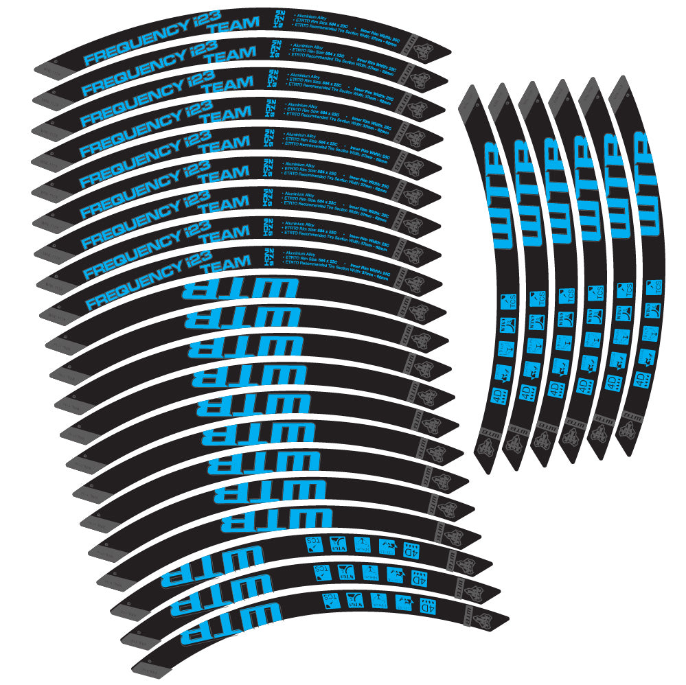 Stickers WTB Frequency i23 Team compatibles Autocollants roues VTT 29"