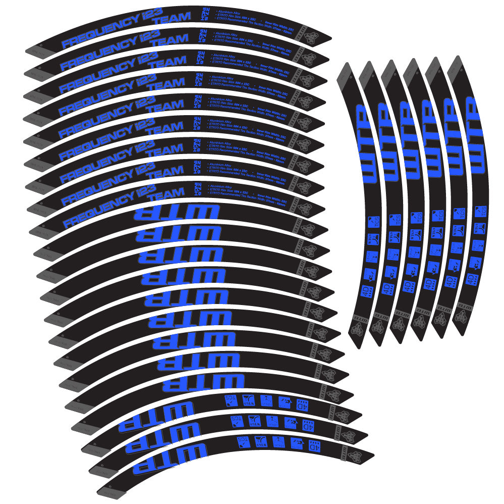 Stickers WTB Frequency i23 Team compatibles Autocollants roues VTT 29"