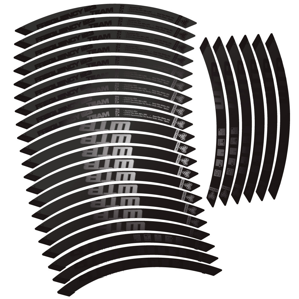Stickers WTB Frequency i23 Team compatibles Autocollants roues VTT 29"