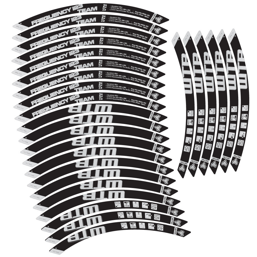 Stickers WTB Frequency i23 Team compatibles Autocollants roues VTT 29"