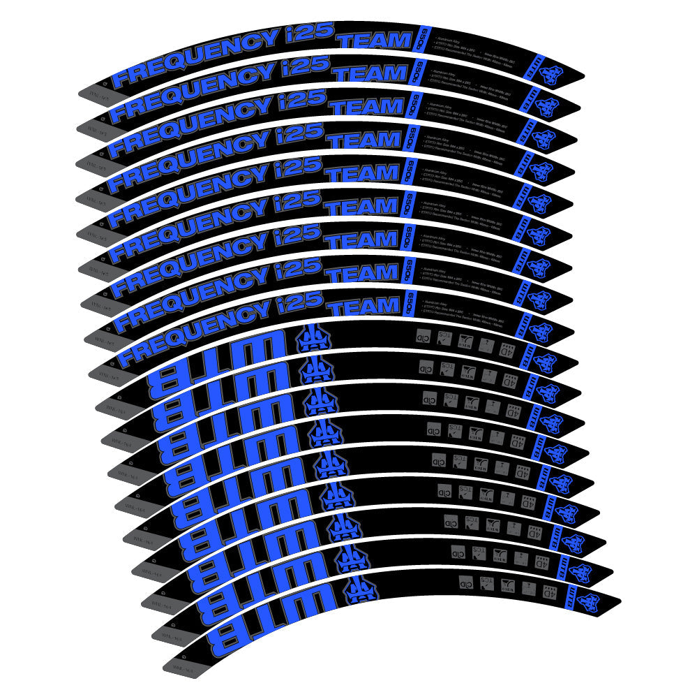 Stickers WTB Frequency i25 Team compatibles - Autocollants roue vélo VTT