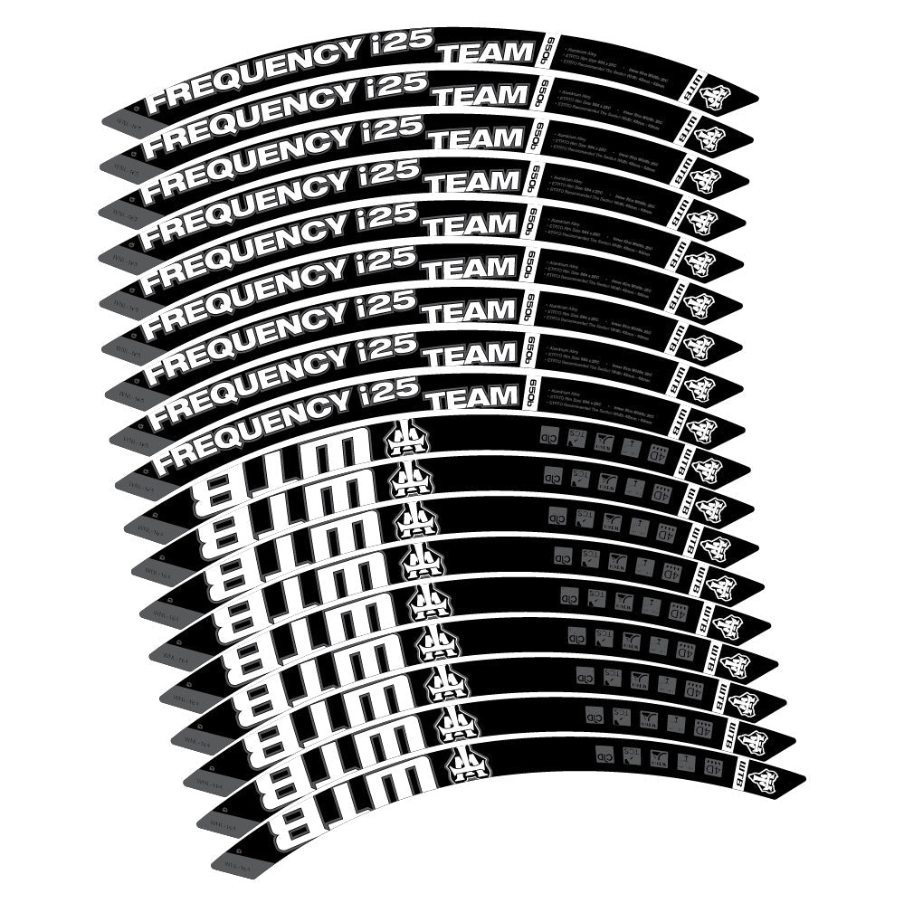 Stickers WTB Frequency i25 Team compatibles - Autocollants roue vélo VTT