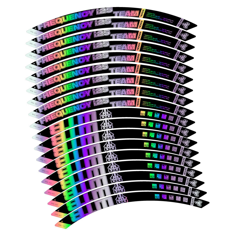 Stickers WTB Frequency i25 Team compatibles Autocollants roues VTT 29"