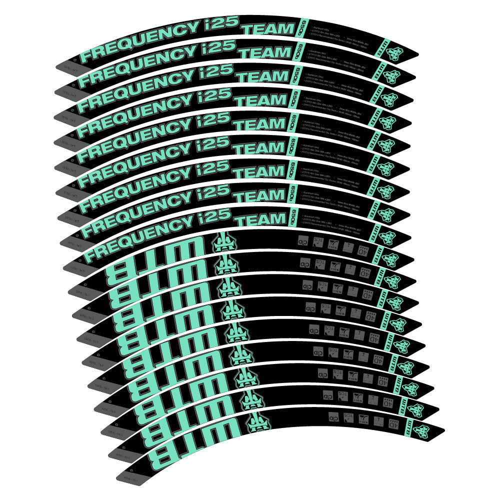 Stickers WTB Frequency i25 Team compatibles Autocollants roues VTT 29"