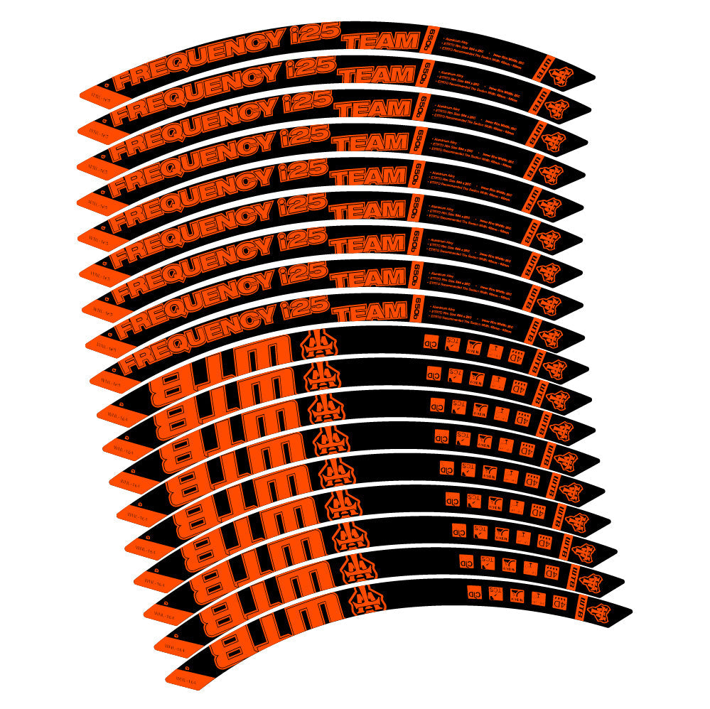 Stickers WTB Frequency i25 Team compatibles - Autocollants roue vélo VTT