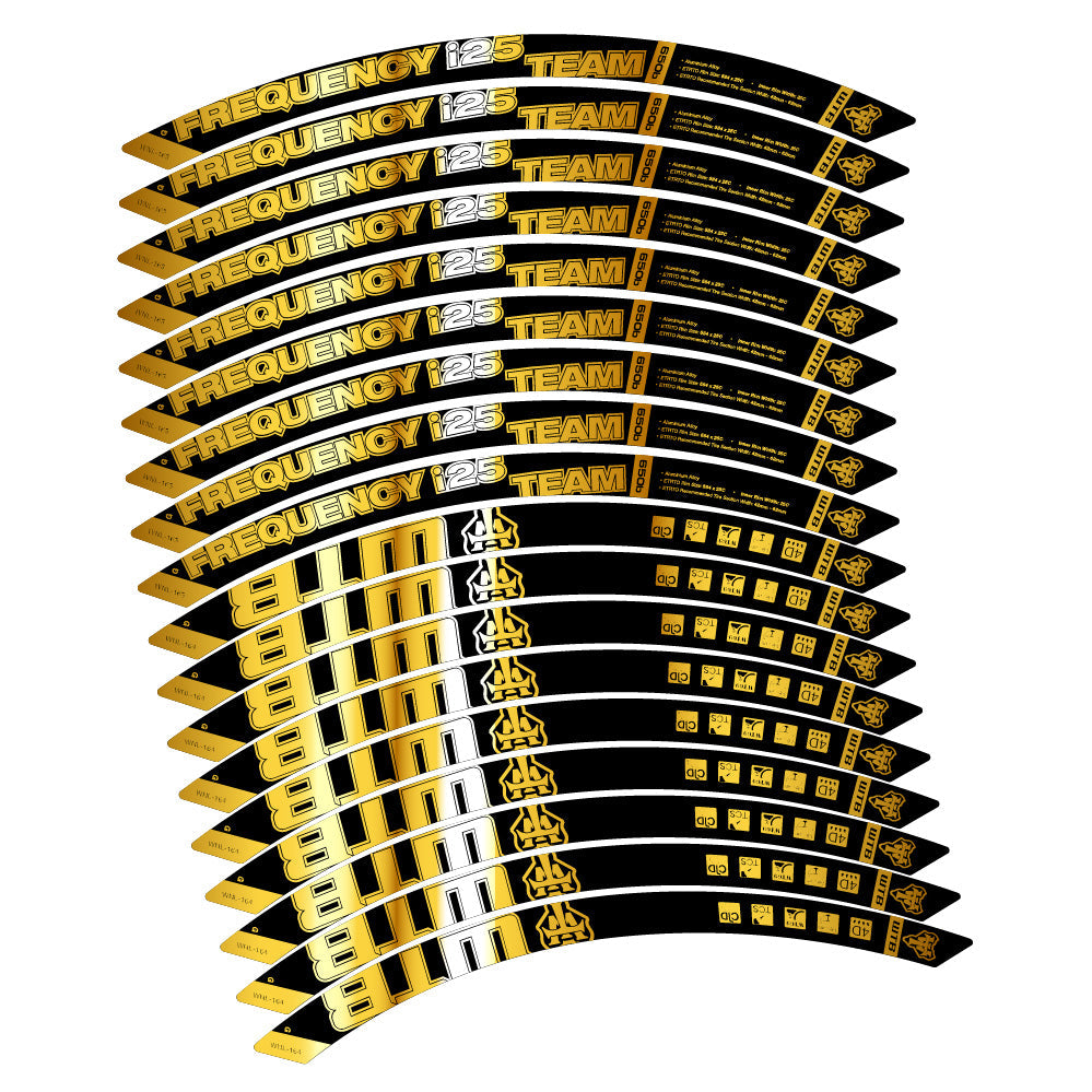 Stickers WTB Frequency i25 Team compatibles - Autocollants roue vélo VTT