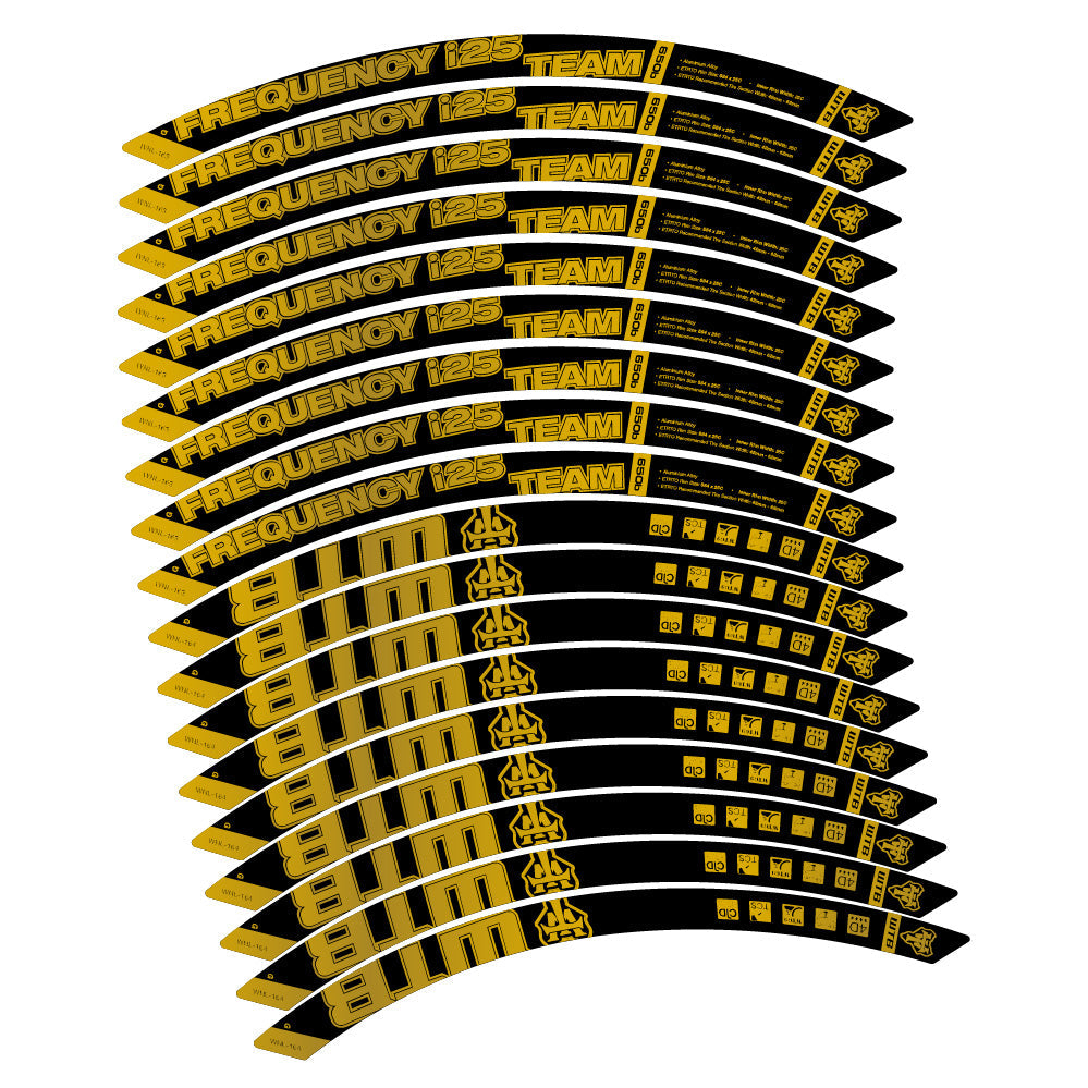Stickers WTB Frequency i25 Team compatibles - Autocollants roue vélo VTT