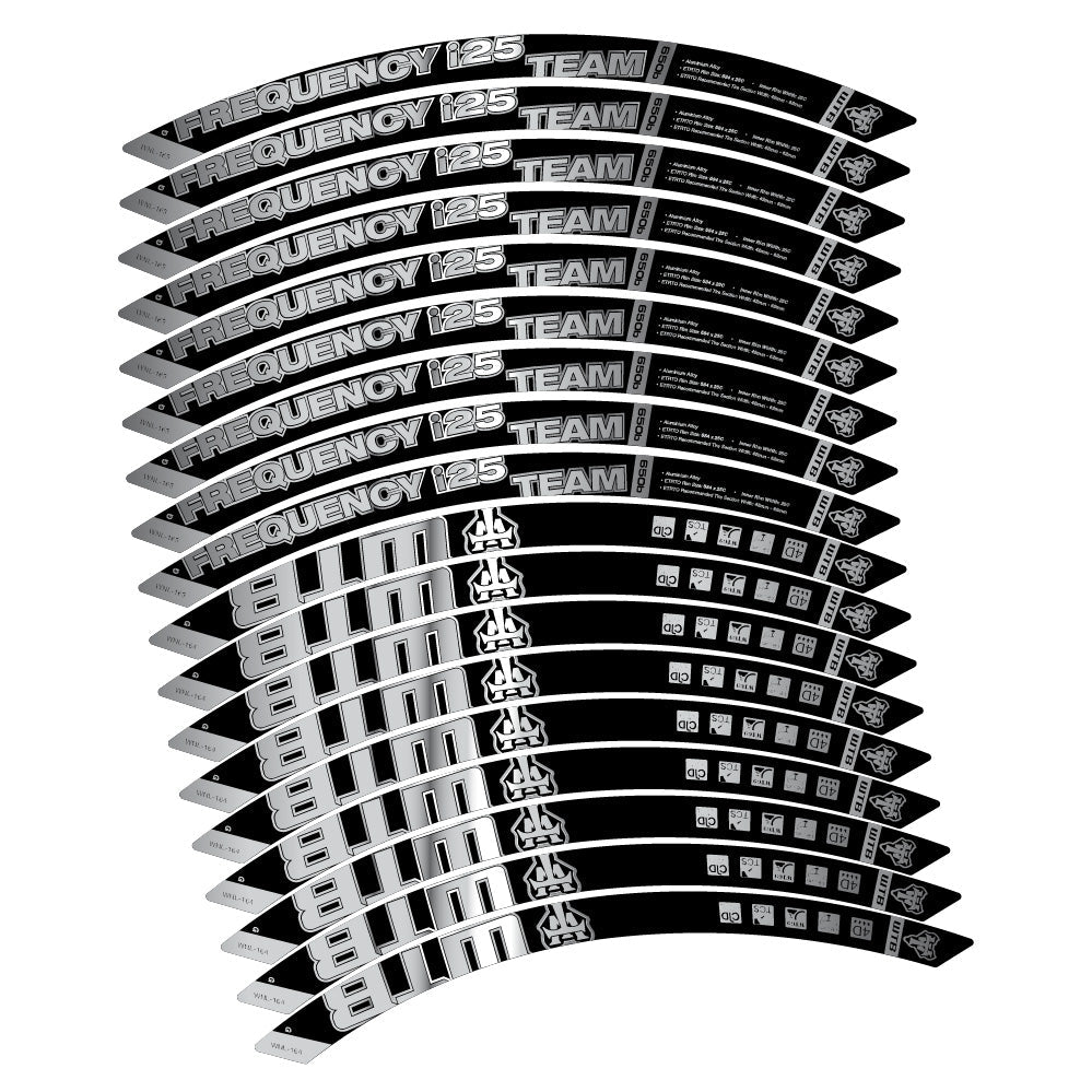 Stickers WTB Frequency i25 Team compatibles Autocollants roues VTT 29"