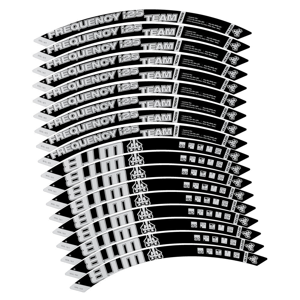 Stickers WTB Frequency i25 Team compatibles - Autocollants roue vélo VTT