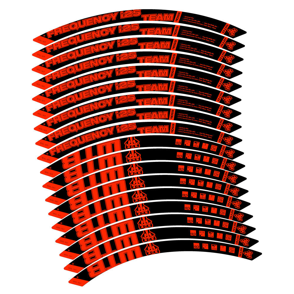 Stickers WTB Frequency i25 Team compatibles - Autocollants roue vélo VTT