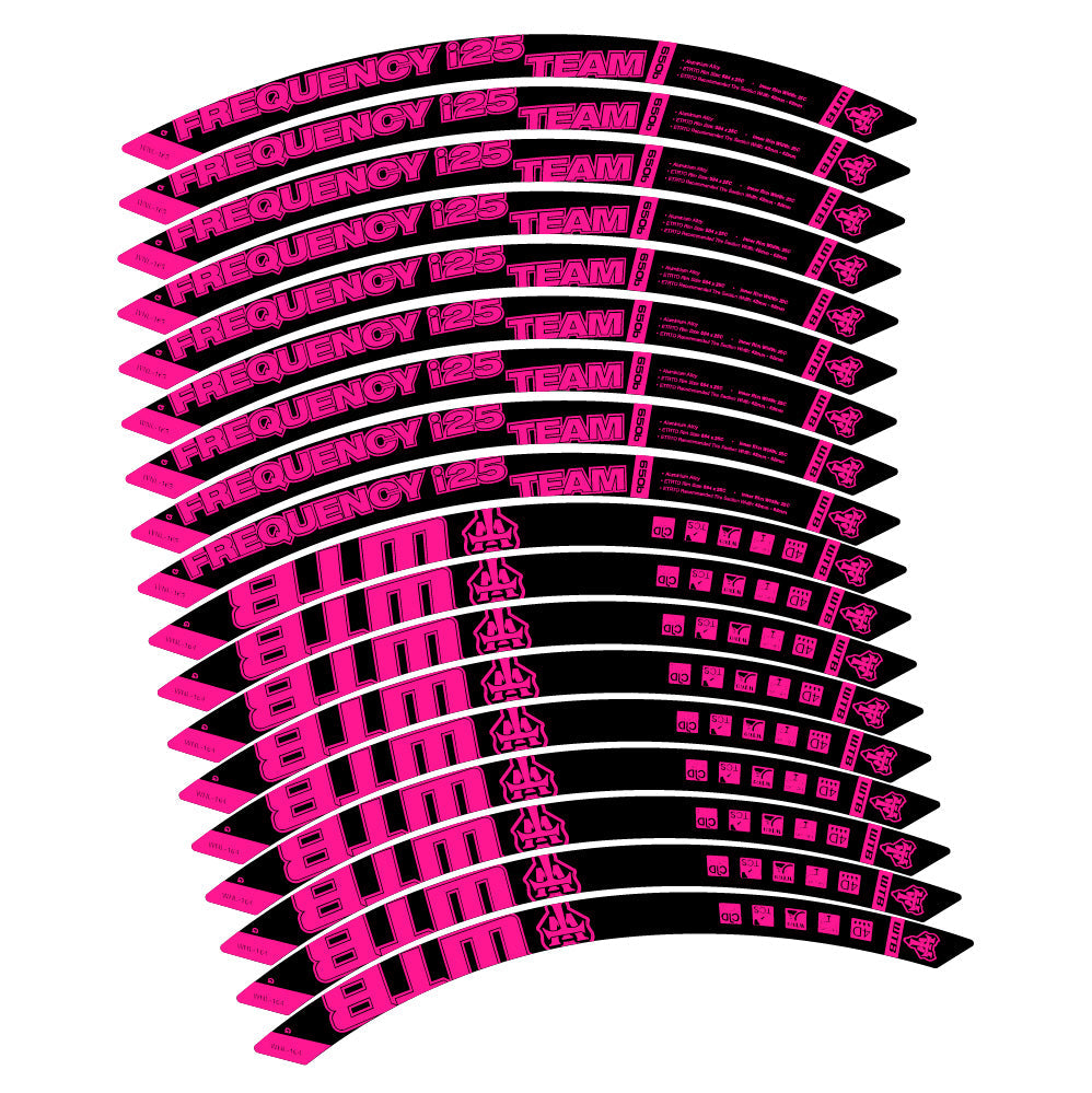 Stickers WTB Frequency i25 Team compatibles - Autocollants roue vélo VTT