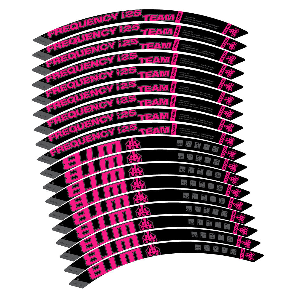 Stickers WTB Frequency i25 Team compatibles Autocollants roues VTT 29"