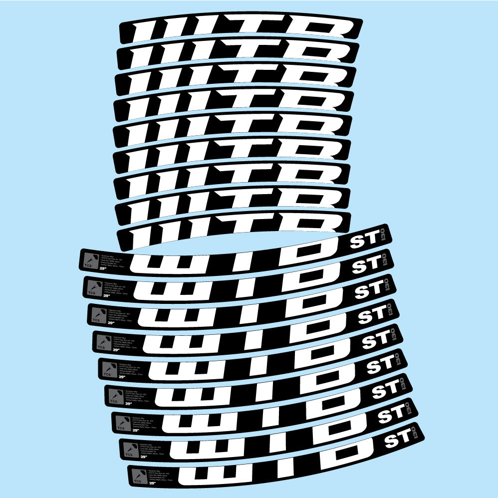 Stickers WTB ST i30 compatibles Autocollants roues VTT 29"