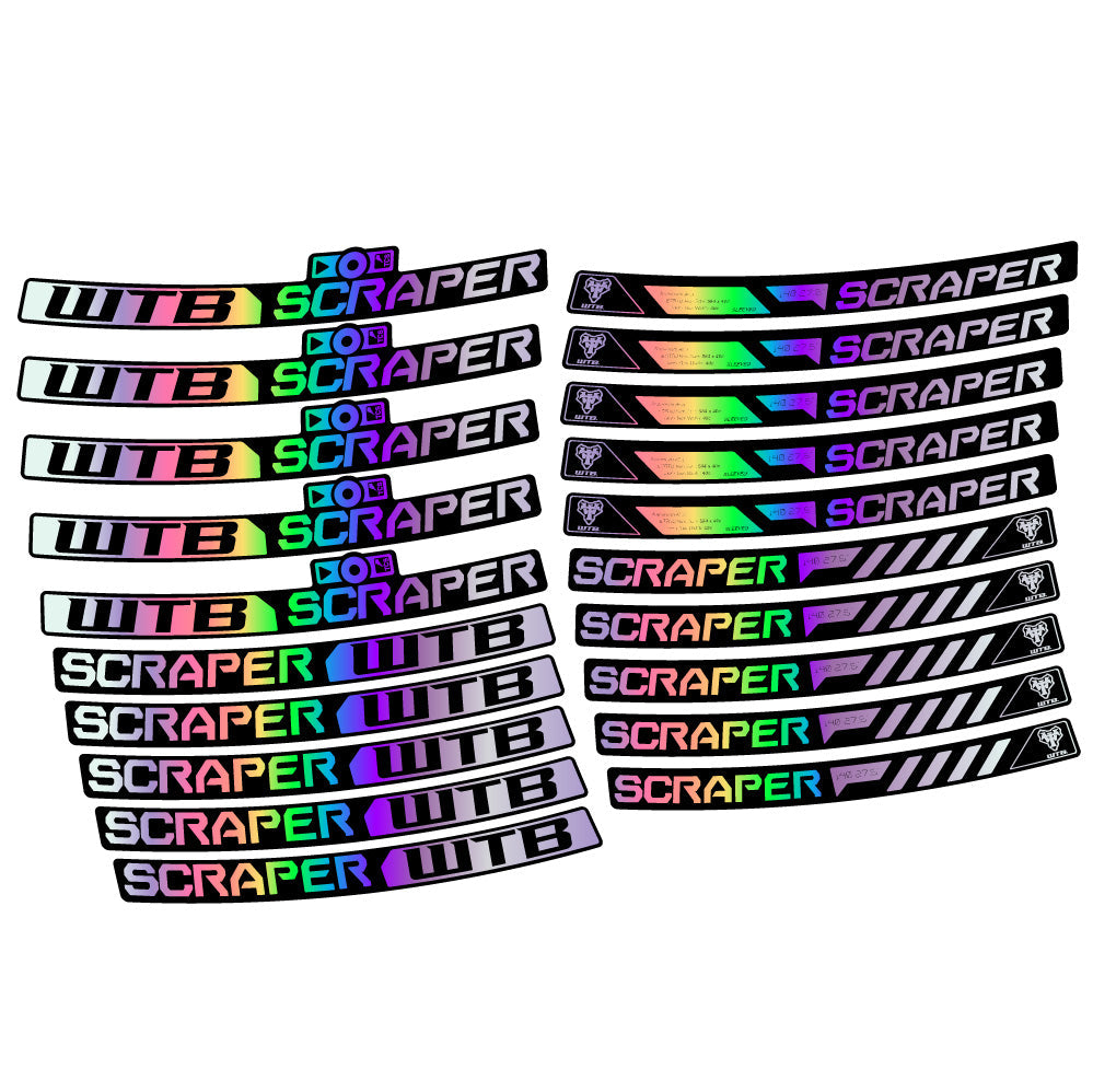 Stickers WTB Scraper i40 compatibles Autocollants roues VTT 29"