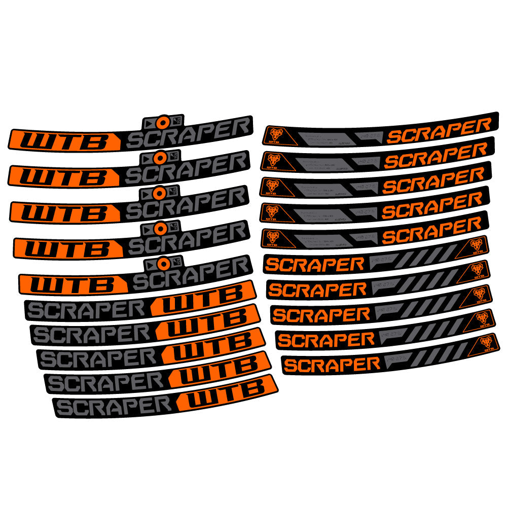 Stickers WTB Scraper i40 compatibles Autocollants roues VTT 29"
